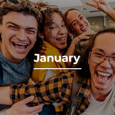 Button for January issue of the newsletter.